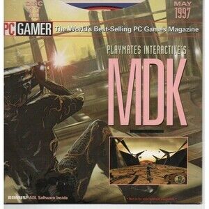 Vintage "PC Gamer" CD-ROM; MDK, Blood, Tomb Raider & More